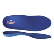 Powerstep Pinnacle Shoe Insoles - Shock-Absorbing Arch Support - Blue - Womens 6-6.5 / Mens 4-4.5