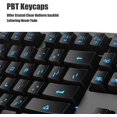 thumbnail image 3 of Mechanical Keyboard with 7-color LED Backlight, 104-key Silent and Silent Keyboard, 19-key Anti-ghosting, Cheap Gaming Keyboard, Mechanical Touch, Waterproof Wired USB, 3 of 6