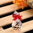 thumbnail image 3 of K9 Crystal Ball Pendant Transparent Prism Octagonal Pendant Beads Wedding Decoration Christmas Decoration,Red, 3 of 5
