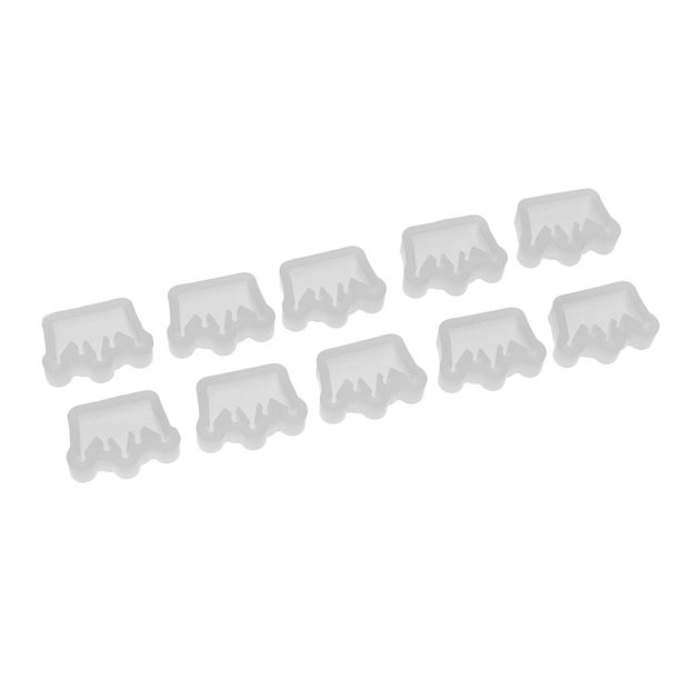 10 moldes para fundición de resina, resina epoxi, resina UV para joyas, incluidos colgantes, pulseras, pendientes, moldes de Baoblaze Molde de silicona 3D Molde de silicona Molde de resina epoxi de dibujos animados