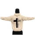 thumbnail image 4 of Wyzesi Oversized Sweatshirts Plus Size Male Long Sleeve Hooded Sweatshirt Solid Color Back Print Sweatshirt, 4 of 5
