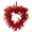 C-139127, variant on Artificial Rose Flower Heart Shaped Wreath with Ribbon Hanging Loop for Indoor Outdoor Wall Door Decoration