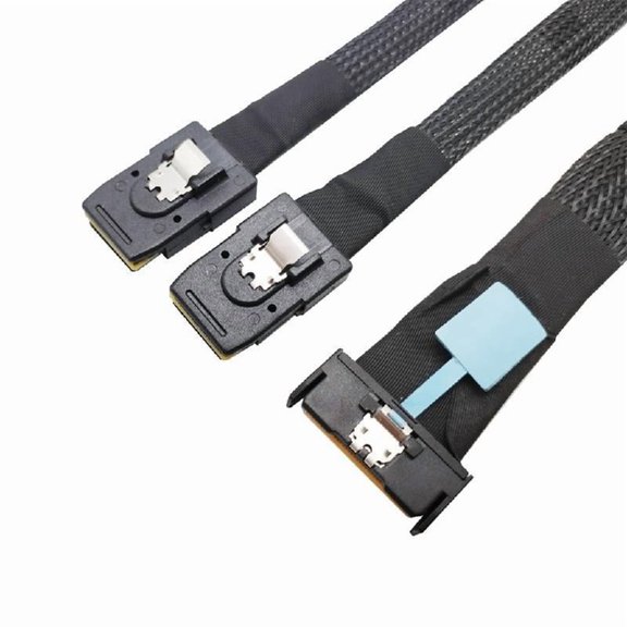 MCIO 8i 74P To 2xSFF 8087 Server Cable PCIE5.0 MCIO 8i 74Pin Male Cable