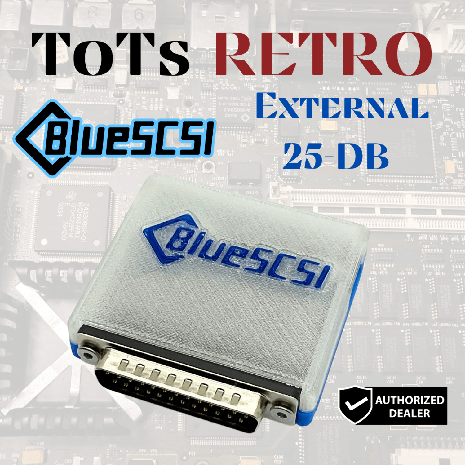 BlueSCSI v2 External 25-pin DB SCSI Emulator w/Wi-Fi for Mac, Amiga, PC