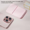 thumbnail image 4 of Folding Makeup Mirrorr Foldable Travel Mirrorr | Vanity Mirrorr For Makeup | Portable Compact Vanity Mirrorr | Frameless Makeup Mirrorr With Soft Pu Leather For Desk Travel,Pink Makeup Magnifying, 4 of 4