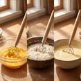 thumbnail image 6 of Danish Dough Whisk with Wooden Handle,Long Style Heartshaped Stainless Steel Hand Mixer Tool for Baking Kitchen Food Preparation 12.88 Inch, 6 of 6