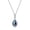 Black, variant on Yami 9-10mm Culture Teardrop Pearl Pendant Necklace with 925 Sterling Silver Cubic Zirconia Mother's Day Jewelry Gifts for Women