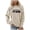 Beige, variant on Crewneck Sweatshirt Women Fall Lightweight Crew Neck Sweatshirt Basic Letter Print Long Sleeve Lounge Top Essential Casual Outfit Chandail Femme Grey M