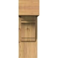 thumbnail image 2 of Ekena Millwork 7 1/2"W x 18"D x 22"H Olympic Block Smooth Bracket w/ Offset Brace, Western Red Cedar, 2 of 25