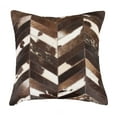 thumbnail image 4 of Natural Torino Chevron Cowhide Pillow | Tan | 18"x18", 4 of 4