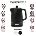 thumbnail image 2 of Haden Starbeck 1.7L Stainless Steel Electric Water Kettle, Black & Chrome, 2 of 9