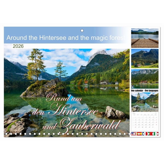 Around the Hintersee and the magic forest (Monthly Wall Calendar 2026 11.7 x 16.5 (open)), CALVENDO 14 Month Calendar