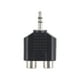thumbnail image 1 of Conector Estéreo Macho De 3,5 Mm A 2 Para Adaptador De Extensión De Audio Mono Hembra Con Conector, 1 of 5