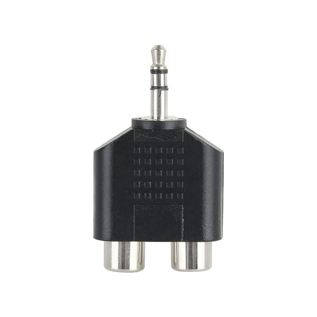 DEWIN 3.5mm Male Stereo Jack Socket to 2 for RCA Plug Female Mono Audio Extension Adapter