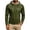 Army Green, variant on Men's Solid Hooded Long Sleeve Sports Base Layer Thin Hoodie Top XXXL