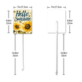 thumbnail image 2 of Eveokoki Hello Sunshine Summer Garden Yard Sign 7×8.8 Inch Aluminum Grass Lawn Sign With Stake for Outside Sunflower Seasonal Holiday Decorative Yard Decoration, 2 of 6