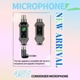 thumbnail image 2 of Mistaha Kit de Conversion Sans Fil pour Microphones Dynamiques - Transmission Stable, Fonctionnalité Multi-Canaux, Configuration Plug and Play - Idéal pour Systèmes Stéréo Domestiques, 2 of 6