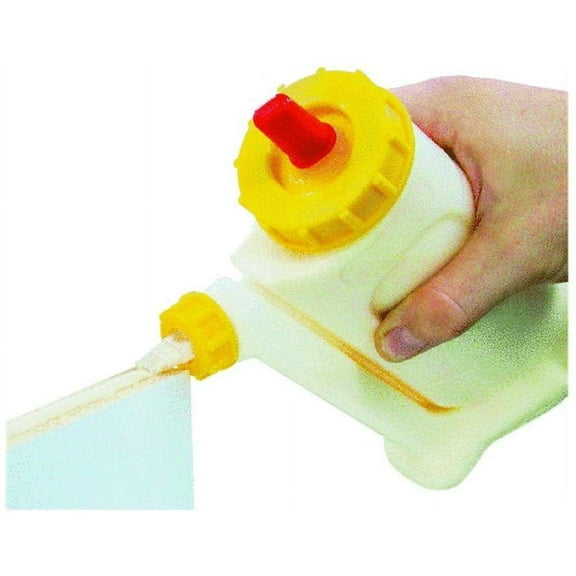 Fastcap Glue Dispenser, Yellow/White, 16 oz, Plastic GB.GLUBOT.YB