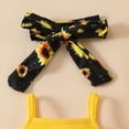 thumbnail image 7 of HCNTES Baby Girls Clothes Toddler Girls Outfit Short Sleeve Romper and Pants 2PCS Outfits Sets 0-18 Months for Kids 6 9 12 18 24 Months(Yellow,9-12 Months), 7 of 7