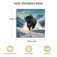 thumbnail image 2 of ONETECH Brown Bison Running, Wildlife Artistic Wall Art, Framed Canvas Print, Wildlife Wall Hang, Wildlife Art Print, Brown Bison Wall Art, Print Canvas, Art, 2 of 5