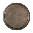 thumbnail image 3 of JERFIT 32 Inch Round Hammered Metal Coffee Table, Antique Gold Drum End Table, No Assembly Required Farmhouse Modern Center Table for Living Room, 3 of 7