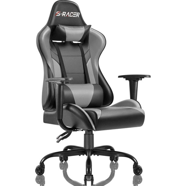 Executive High Back Racing Style PU Leather Gaming Chair Seat Office Furniture 