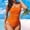 Orange, variant on Baqcunre Womens One Piece Swimsuits, Womens Swimsuits Ruched Slimming Bathing Suit Vintage Retro Swimwear S XXL, Women's Swimwear 1PC Army Green L