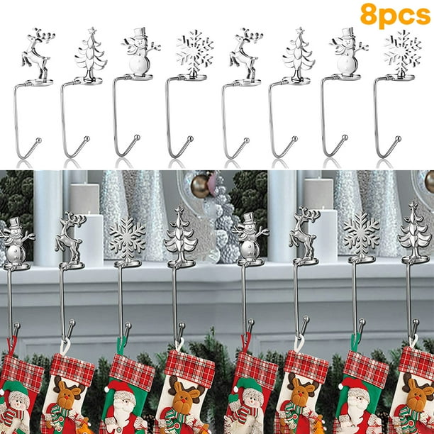Christmas Stocking Holders for Mantle Set of 8, GIUGT Christmas