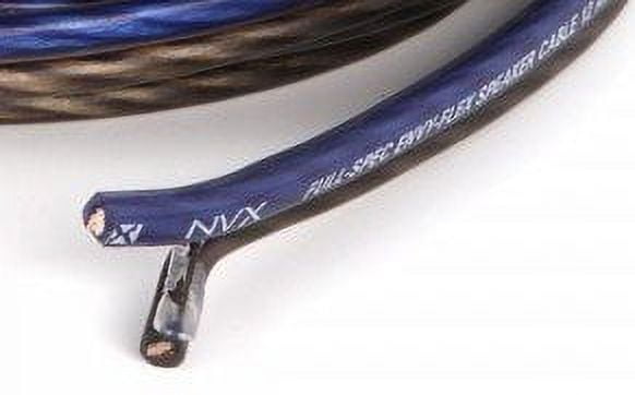 NVX XWS1250 Speaker Cable/Wire 50 ft. of True Spec 12 Gauge EnvyFlex 100% Oxygen-Free Copper Blue