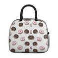 thumbnail image 2 of Lunch Bag Lunch Box for Women Reusable Insulated Lunch Bags,Water-Resistant Cute Funny Donuts Cooler Lunch Tote Bag, Large Capacity for Work Travel Picnic, 2 of 6