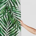 thumbnail image 3 of Orinice Palm leaf shower curtain summer tropical leafy plants bathroom bath decoration shower curtain fabric polyester waterproof plastic hook&nbsp; 69x72, 3 of 7