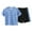Blue, variant on LWNYDPLSD Boys 2 Pieces Summer Sets Camouflage Outfit for Kids Quick Dry Athletic Short-Sleeve T- Shirt and Active Mesh Shorts Camo Sportswear for Running 3-12 Years Toddler Boy Clothes