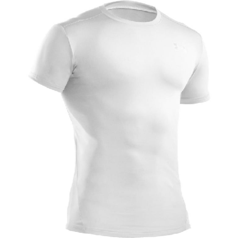 Under Armour Men's T-Shirt UA Tactical HeatGear Compression Active Tee  1216007, White, S 