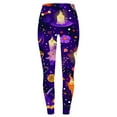 thumbnail image 4 of Luxalzxs Womens Casual Halloween Printing Stretch Yoga Leggings Fitness Running Gym Sports Full Length Active Pants Yoga Pants, 4 of 4