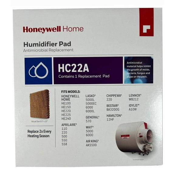 10 Honeywell HC22A1015 Whole House Humidifier Filter Pad Antimicrobial Replacement
