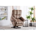 thumbnail image 3 of Clearance! Electric lift recliner with heat therapy and massage, suitable for the elderly, heavy recliner, with modern padded arms and back, camel, 3 of 9