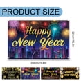 thumbnail image 3 of Sunxin Event & Party Banner City Theme Decor for New Year'S Countdown Celebration, 1 Happy New Year Background Banner, 3 of 9