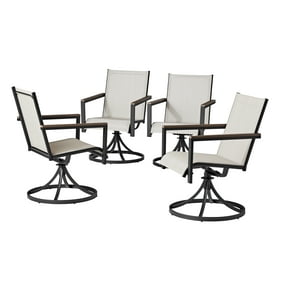 Grand Leisure Hans Outdoor Dining Chair - Steel - Set of 4 - Gray