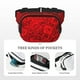 thumbnail image 5 of Disketp Red Rose Riñonera de Doble Capa, Bolsa de Cintura Ajustable para Viajes, Correr y Senderismo, Riñonera Ligera para Hombre y Mujer, 5 of 9