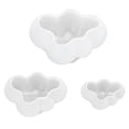 thumbnail image 2 of Juego de moldes con forma de nubes, 3 piezas de silicona con forma de nubes, molde de nubes DIY, moldes de silicona para nubes, instalación sin esfuerzo, 2 of 9