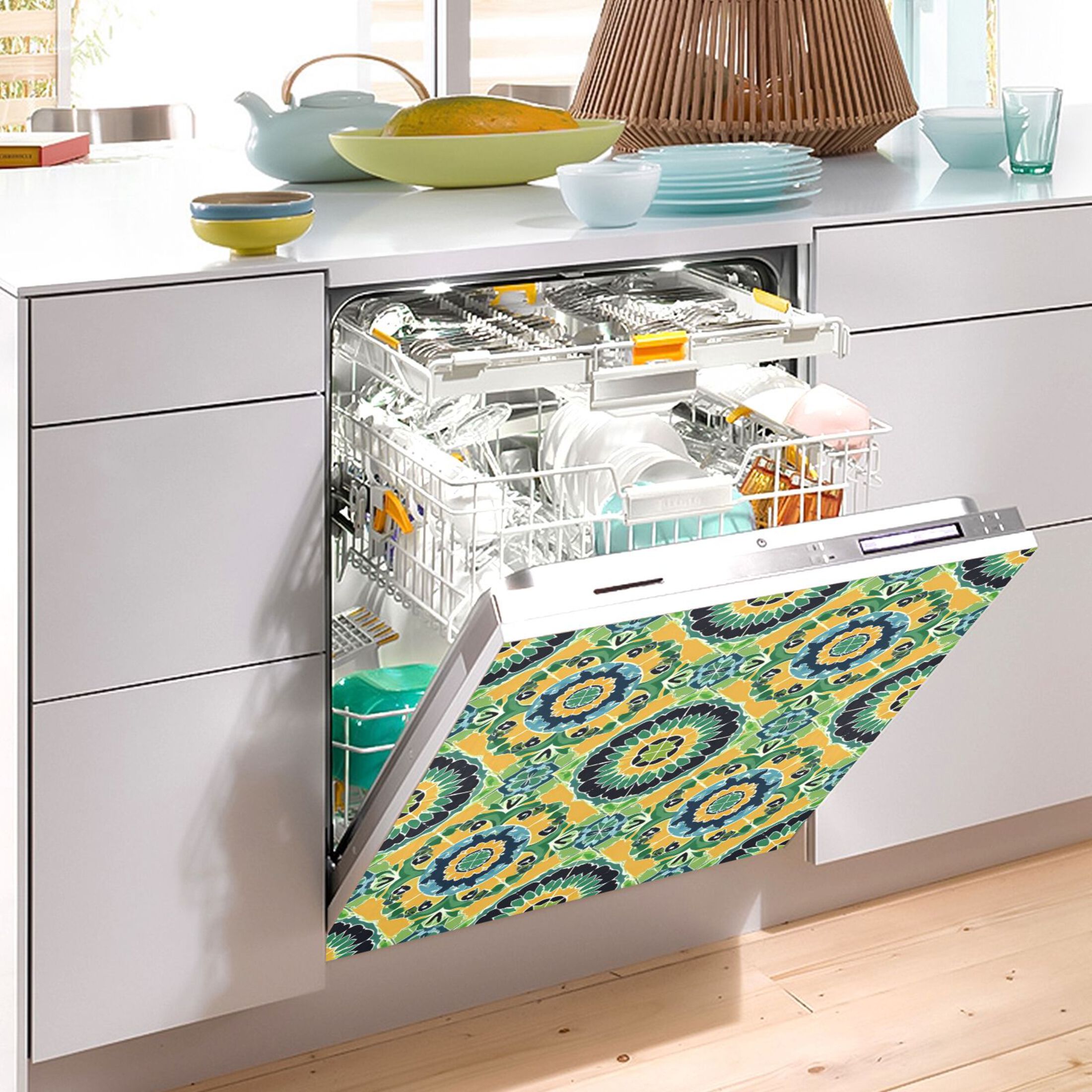 IAUYY Magnetic Decorative -23x26 Inch,Removable DIY Art for Dishwasher Refrigerator and Other Metal Surfaces,Composed Of Rich Colors