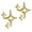A, variant on 1 Pair Star Ear Studs Cool Style Solid Color Earrings Small Lightweight Anti-rust Anti-allergy Luster Colorfast Daily Earrings Holiday Gift
