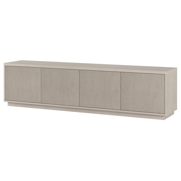 Hanson Rectangular TV Stand for TV's up to 85" in Alder White