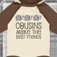 thumbnail image 4 of Inktastic Cousins Make the Best Friends Boys or Girls Long Sleeve Baby Bodysuit, 4 of 5