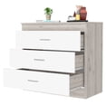 thumbnail image 6 of Dtwnek 3 Drawers Dresser with Handle, Perfect for Home, Bedroom, White, 6 of 6
