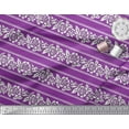thumbnail image 3 of Soimoi Velvet Fabric Leaves & Floral Block Fabric Prints by Yard 58 Inch Wide, 3 of 3