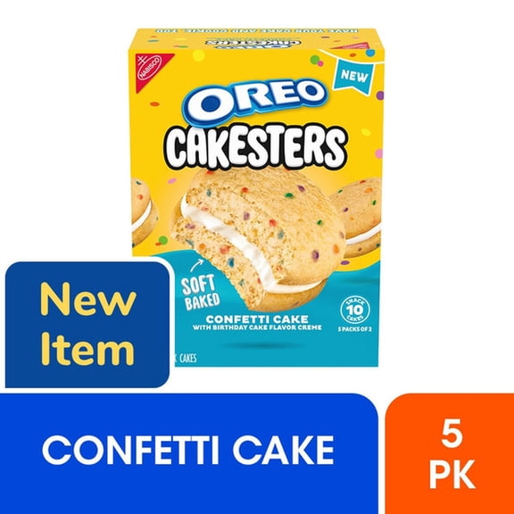OREO Cakesters Confetti Cake Soft Snack Cakes