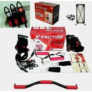 X Factor Door Gym Full Body Workout System with DVD, Chart, and Straight Bar - Home Fitness