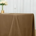 thumbnail image 4 of BalsaCircle 6 Pieces 90" x 132" Taupe Rectangle Polyester Tablecloths Table Cover Linens, 4 of 8