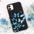thumbnail image 2 of Butterfly Case for iPhone 11 Pro Max Case Cute Butterfly Pattern Design Girls Women Slim Case Soft TPU Rubber Silicone Shockproof Protective Case Cover for iPhone 11 Pro Max, Blue, 2 of 7
